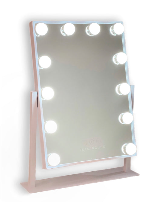 Khloe - Specchio trucco piccolo con luci led regolabili